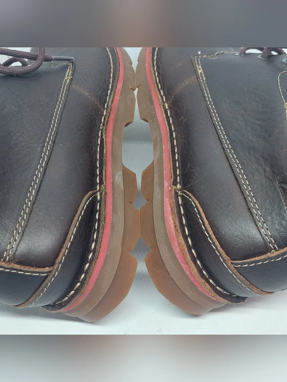 Clarks Varick Hill Boots Mens Size 8.5M Dark Brown Tumbled Leather Casual Shoes